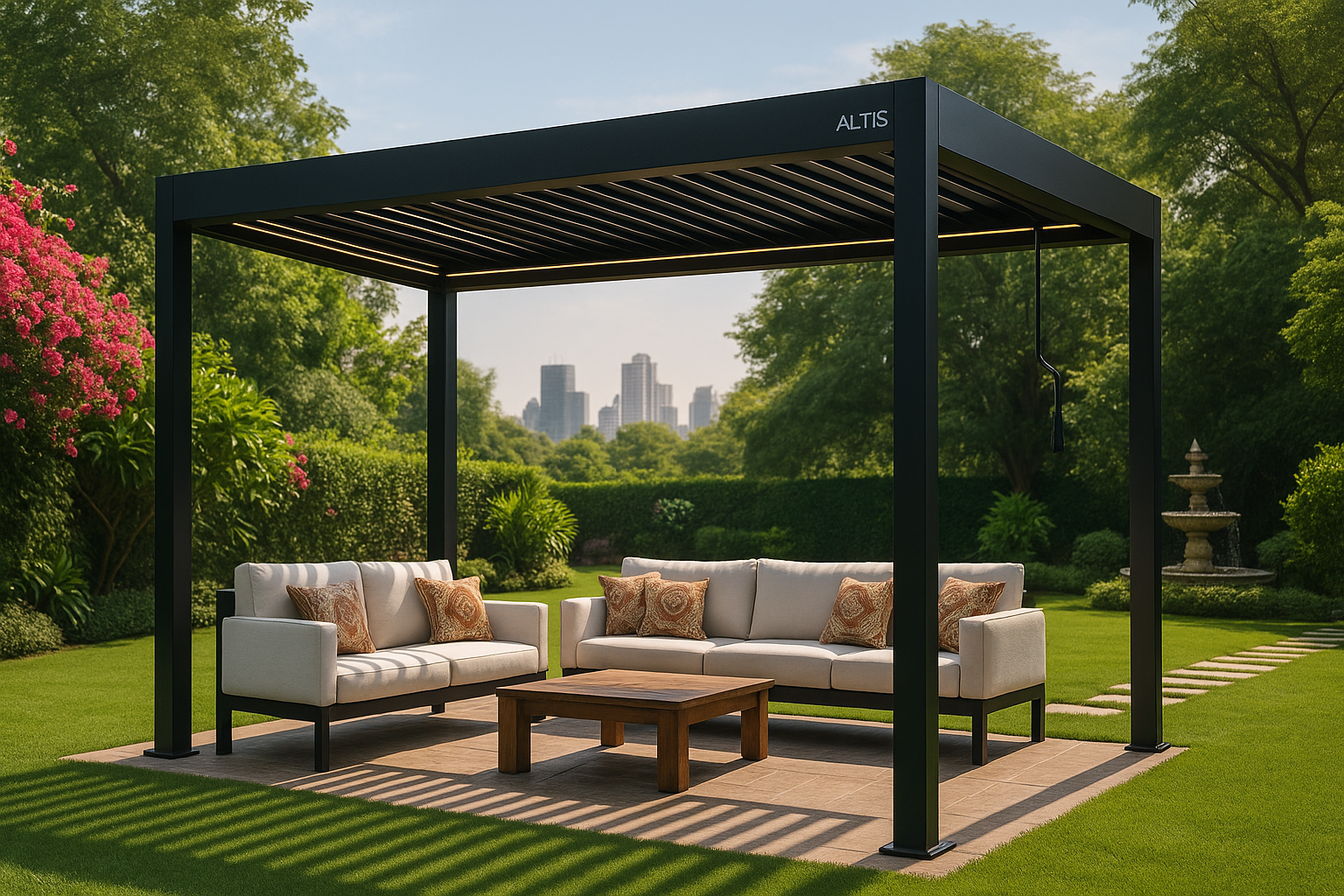 Manual Pergola, Aluminium Pergola With LED Lights, Aluminium Manual Pergola, Louvered Pergola, Retractable Pergola, Outdoor Louvers, Pergola With Roof, Aluminium Pergola With Roof, Louvered Pergola in Delhi NCR, Retractable Roof in India, Retractable Roof India, Vertical Louvers Facade, Retractable Outdoor Roof, Terrace Pergola, Pergola Designs For Home, Pergola design for balcony, Pergola Delhi NCR, Pergola Gazebo, Rooftop Pergola Design, Balcony Pergola, Pergola Design In Delhi NCR, Modern Pergola Designs