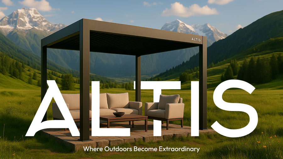Altis louvered pergola installation