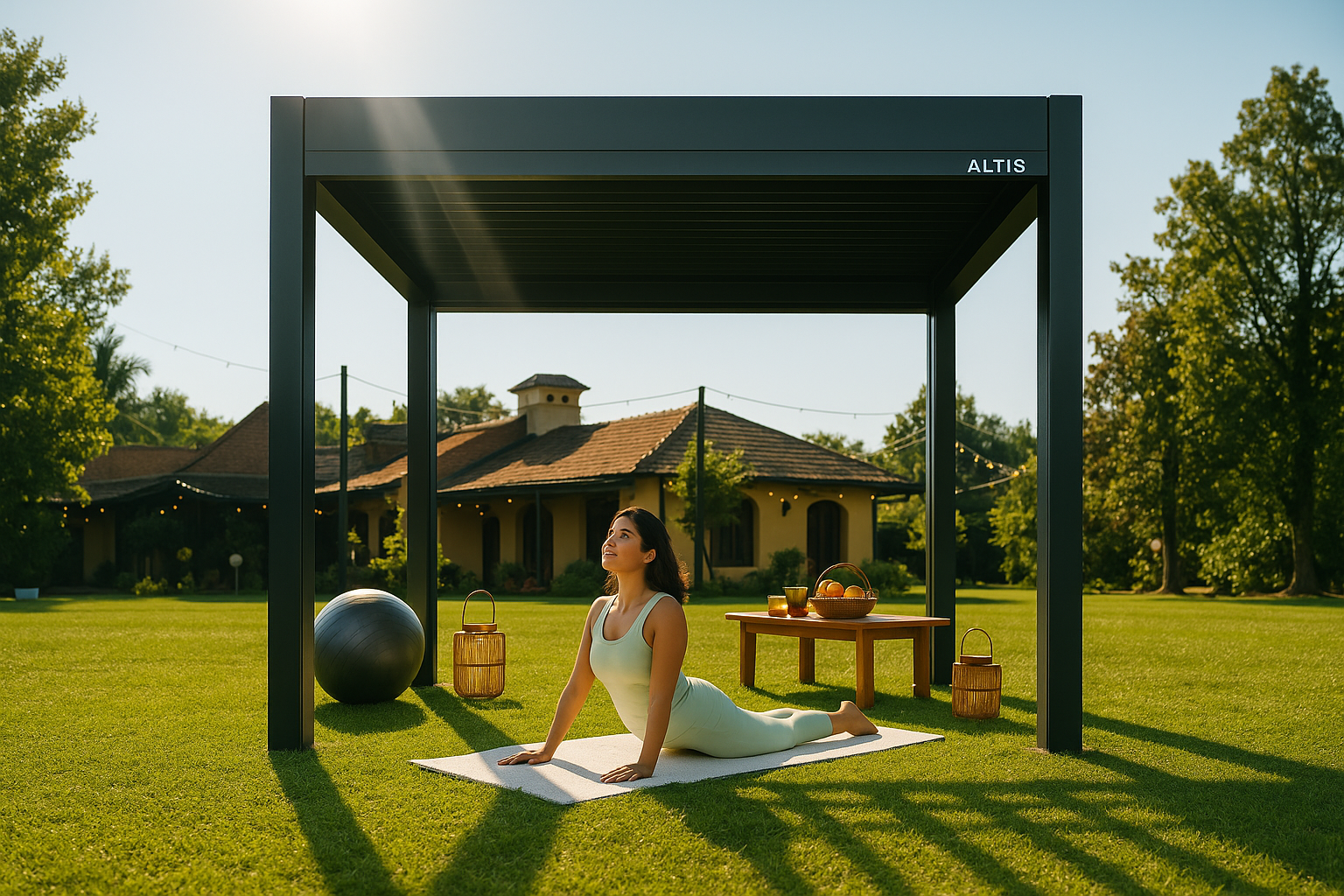 aluminium pergola louvered, pergola, retractable roof pergola, retractable roof pergola kit​, louvered roof pergola, aluminum pergola with retractable roof, automatic pergola roof