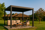 Pergola For Terrace In Delhi NCR, Altis Motorized Pergola, aluminium pergola louvered, pergola, retractable roof pergola, retractable roof pergola kit​, louvered roof pergola, aluminum pergola with retractable roof, automatic pergola roof, pergola with led lights, aluminium pergola for garden, manual louvered pergola, aluminium pergola system, outdoor pergola kit,terrace pergola,garden pergola,adjustable louvered roof,pergola with LED lighting